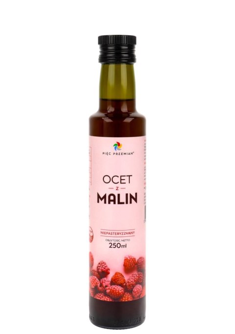 Ocet z malin 250ml PIĘĆ PRZEMIAN
