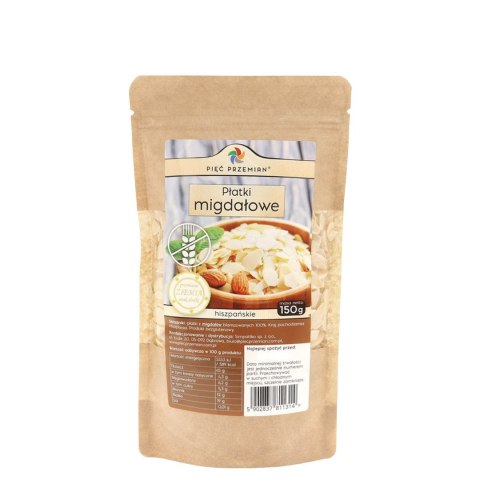 PIĘĆ PRZEMIAN Płatki migdałowe bezglutenowe 150g
