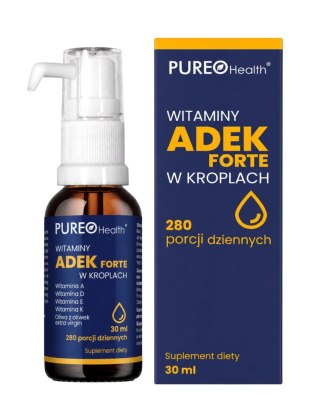 PUREO HEALTH Witaminy ADEK Forte w kroplach 30 ml