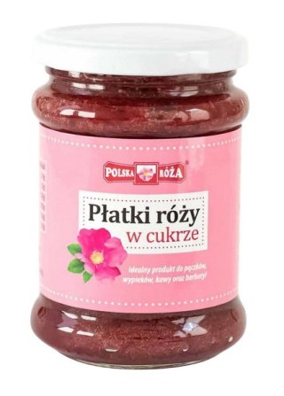 Płatki róży w cukrze 320g POLSKA RÓŻA