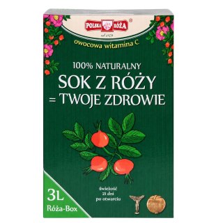 RÓŻA BOX Witamina C 100% owocowa 3 L POLSKA RÓŻA