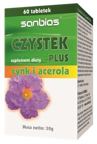 SANBIOS Czystek Plus 60tabl.