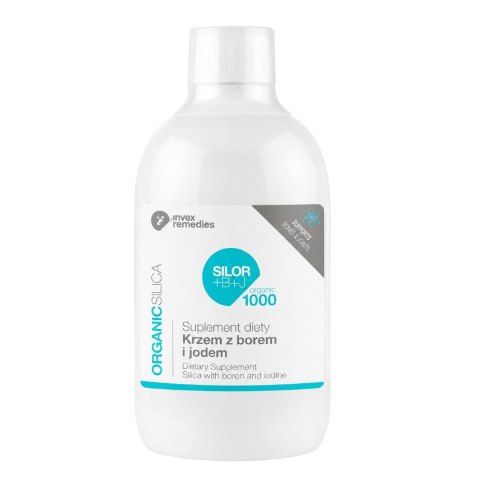 SILOR+B+J ORGANIC 1000 krzem z borem i jodem 500 ml INVEX REMEDIES
