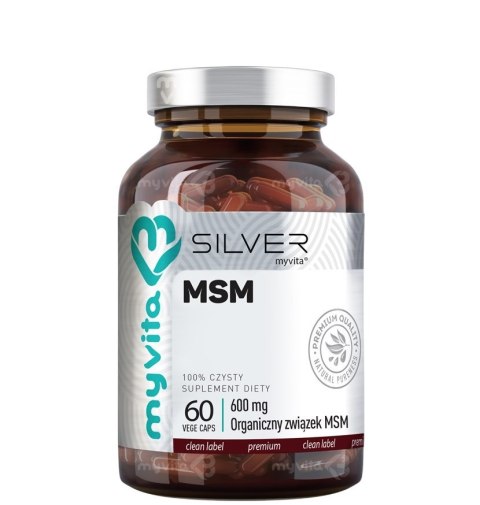 SILVER MSM 600mg, 60kaps. MyVita