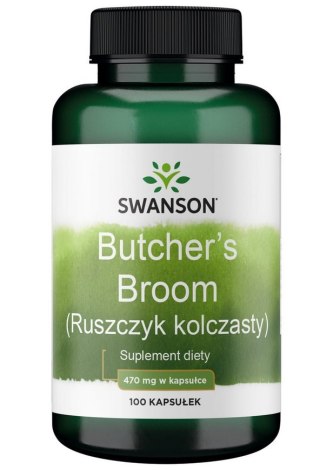 SWANSON Butcher's broom 470mg, 100kap. - Ruszczyk kolczasty