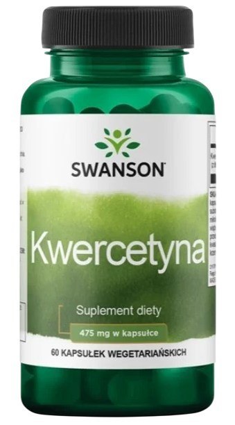 SWANSON Quercetin 475mg, 60vcaps. - Kwercetyna