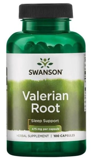 SWANSON Valerian root 475mg, 100 kaps. - korzeń kozłka