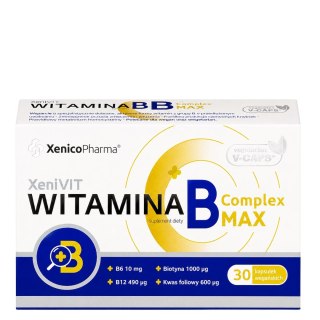 XeniVIT Witamina B Complex MAX, 30 Vcaps. XENICO PHARMA