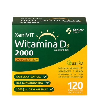 XeniVIT Witamina D3 2000, 120 sgels. XENICO PHARMA
