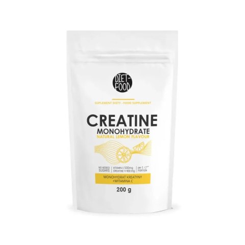 KREATYNA Z WITAMINĄ C O SMAKU CYTRYNOWYM 200 g - DIET-FOOD