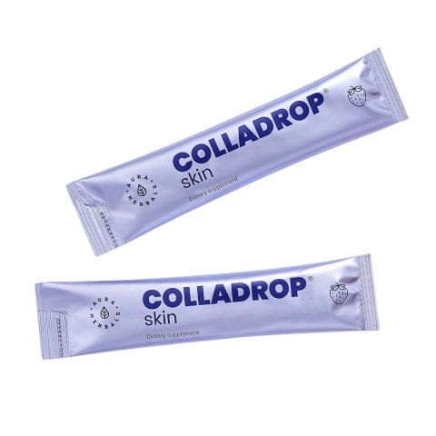 AURA HERBALS Colladrop SKIN saszetki - kolagen wołowy smak truskawkowy 5000mg, 30 sasz.