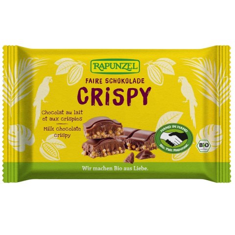 CZEKOLADA MLECZNA Z CHRUPKAMI ZBOŻOWYMI BIO 100 g - RAPUNZEL