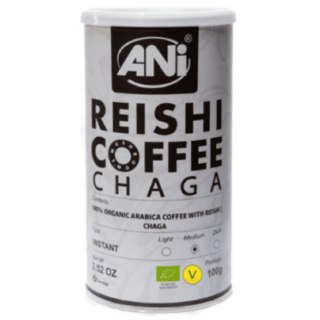 KAWA ROZPUSZCZALNA ARABICA Z REISHI I CHAGĄ BIO 100 g - ANI