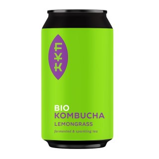 KOMBUCHA Z TRAWĄ CYTRYNOWĄ BEZGLUTENOWA BIO 330 ml - FOREVER YOUNG KOMBUCHA