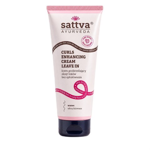 KREM PODKREŚLAJĄCY SKRĘT LOKÓW BEZ SPŁUKIWANIA 200 ml - SATTVA (AYURVEDA)