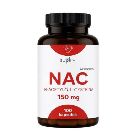 NAC N-Acetylo-L-Cysteina 150mg, 100 kaps. SUPLIIV