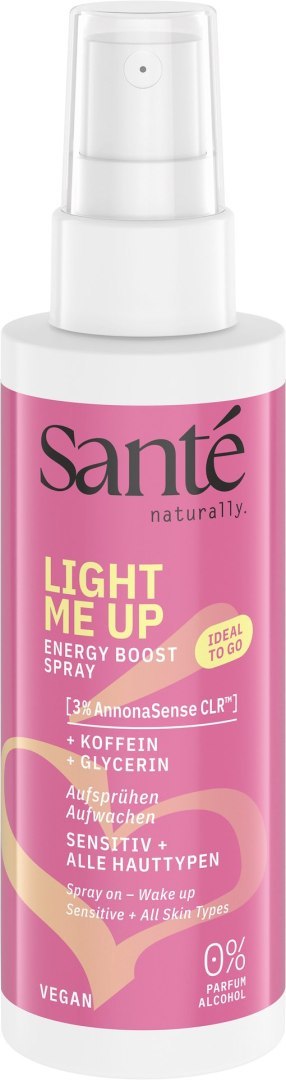 SPRAY ENERGETYZUJĄCY DO TWARZY Z KOFEINĄ ECO 75 ml - SANTE