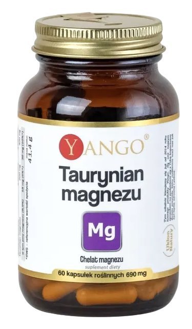 YANGO Taurynian magnezu 600mg, 60 kaps.