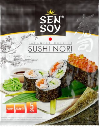 ALGI NORI PRAŻONE DO SUSHI (5 szt) 12,5 g - SEN SOY