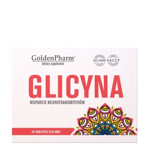 GOLDEN PHARM Glicyna 100 mg, 50 tabletek