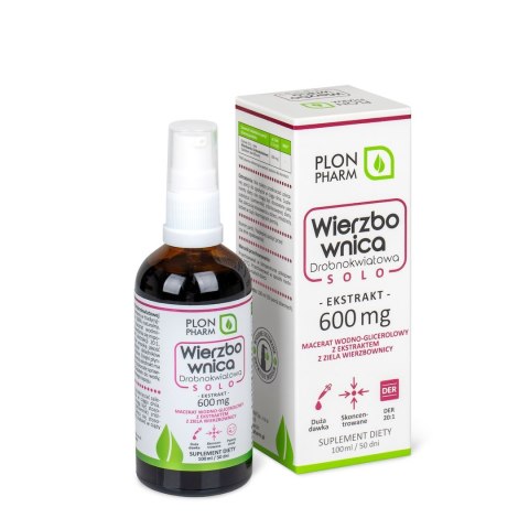 Wierzbownica drobnokwiatowa Solo ekstrakt 20:1 w płynie 100ml PLON PHARM