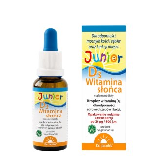 DR. JACOB'S Witamina słońca D3 Junior w kroplach 20ml