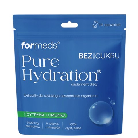 Pure Hydration Cytryna + limonka bez dodatku cukru 14 sasz. FORMEDS