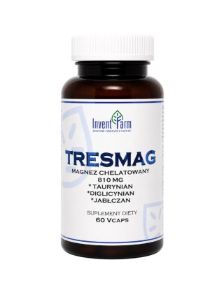 TRESMAG magnez chelatowany 810mg, 60 vcaps. INVENT FARM