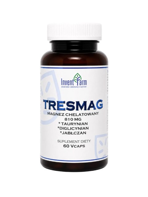 TRESMAG magnez chelatowany 810mg, 60 vcaps. INVENT FARM