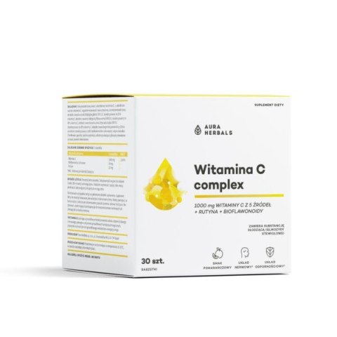 AURA HERBALS Witamina C Complex 1000mg, 30 saszetek