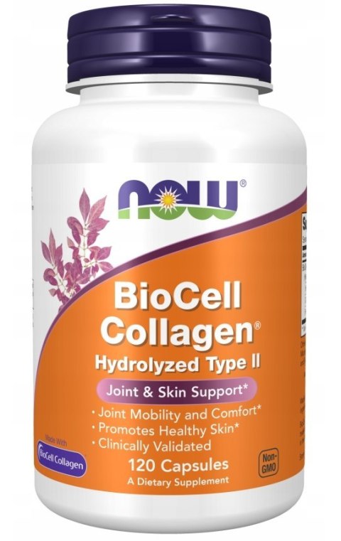 NOW FOODS BioCell Collagen 120 kaps. - hydrolizowany kolagen typu II