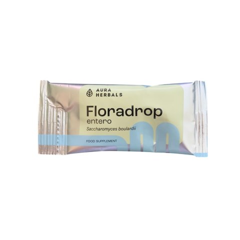 AURA HERBALS Floradrop entero probiotyk Saccharomyces boulardii 30 saszetek